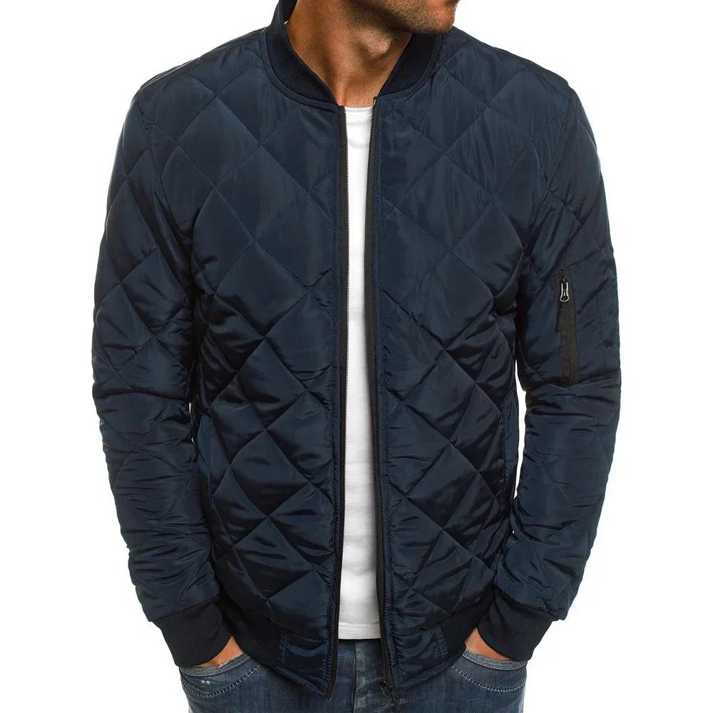 AMBROGIO | PREMIUM QUALITY CASUAL JACKET WITH DIAMOND DESIGN