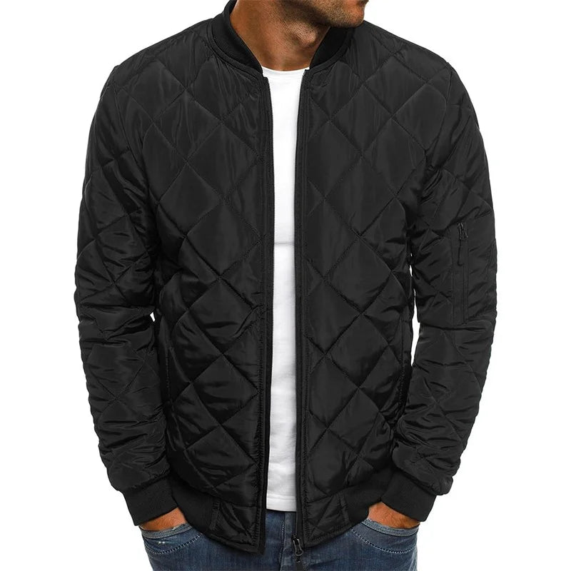 AMBROGIO | PREMIUM QUALITY CASUAL JACKET WITH DIAMOND DESIGN