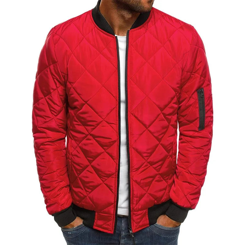 AMBROGIO | PREMIUM QUALITY CASUAL JACKET WITH DIAMOND DESIGN